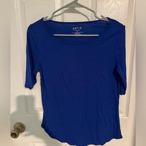 💙Royal Blue 3/4 Sleeve Shirt